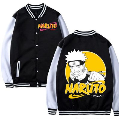 Anime Naruto Uzumaki Baseballjacke Unisex College Jacke Bomberjacke Mantel