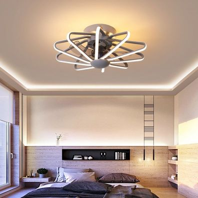 LED-Deckenventilator mit Lichtern, Fernbedienung Schlafzimmer Dekor Ventilator