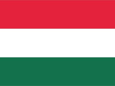 Blechschild Flagge Ungarn 30x20 cm Flag of Hungary Deko Schild tin sign