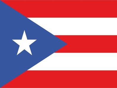 Blechschild Flagge Puerto Ricos 30x20cm Flag of Puerto Rico Deko Schild tin sign