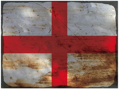 Blechschild Flagge England 30x20 cm Flag of England Rost Deko Schild tin sign