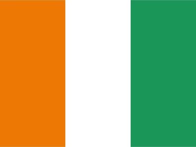 Blechschild Flagge Elfenbeinküste 30x20 cm Flag Ivory Coast Deko Schild tin sign