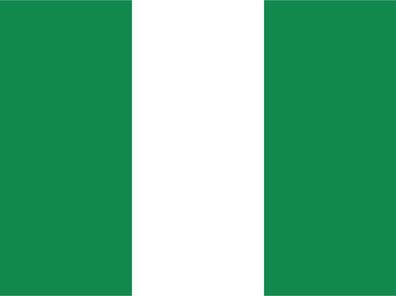 Blechschild Flagge Nigeria 30x20 cm Flag of Nigeria Deko Schild tin sign