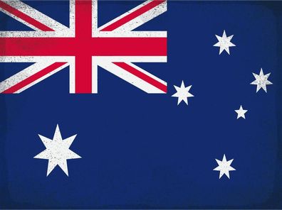 Blechschild Flagge Australien 30x20 cm Australia Vintage Deko Schild tin sign