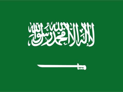 Blechschild Flagge Saudi-Arabien 30x20 cm Flag Saudi Arabia Deko Schild tin sign