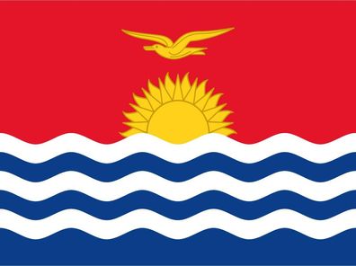 Blechschild Flagge Kiribati 30x20 cm Flag of Kiribati Deko Schild tin sign