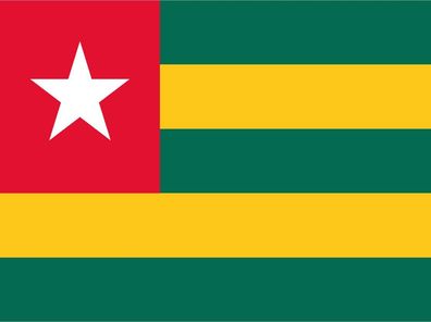 Blechschild Flagge Togo 30x20 cm Flag of Togo Deko Schild tin sign