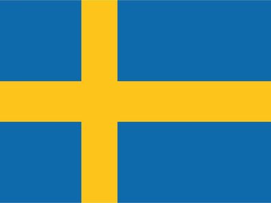 Blechschild Flagge Schweden 30x20 cm Flag of Sweden Deko Schild tin sign