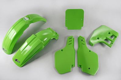 Verkleidungssatz Plastiksatz plastic kit passt an Kawasaki Kx 125 1988 grün