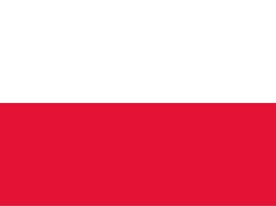 Blechschild Flagge Polen 30x20 cm Flag of Poland Deko Schild tin sign