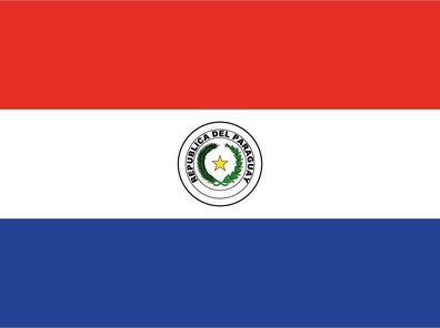 Blechschild Flagge Paraguay 30x20 cm Flag of Paraguay Deko Schild tin sign