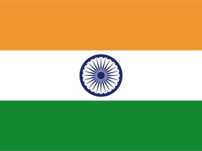 Blechschild Flagge Indien 30x20 cm Flag of India Deko Schild tin sign