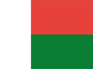 Blechschild Flagge Madagaskar 30x20 cm Flag of Madagascar Deko Schild tin sign