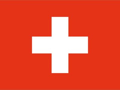 Blechschild Flagge Schweiz 30x20 cm Flag of Switzerland Deko Schild tin sign