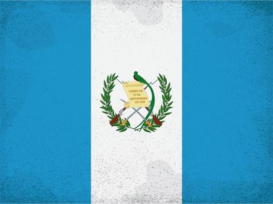 Blechschild Flagge Guatemala 30x20cm Flag Guatemala Vintage Deko Schild tin sign