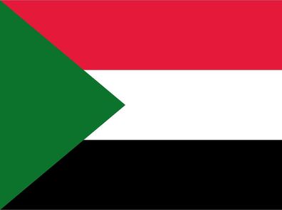 Blechschild Flagge Sudan 30x20 cm Flag of Sudan Deko Schild tin sign
