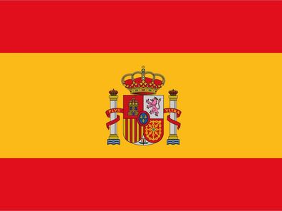 Blechschild Flagge Spanien 30x20 cm Flag of Spain Deko Schild tin sign