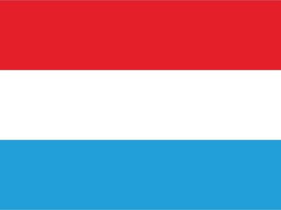Blechschild Flagge Luxemburg 30x20 cm Flag of Luxembourg Deko Schild tin sign