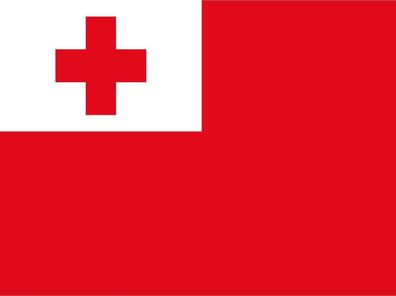 Blechschild Flagge Tonga 30x20 cm Flag of Tonga Deko Schild tin sign