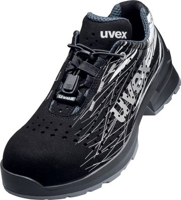 Uvex 1 Halbschuhe S1 65568 Silber, Schwarz (65568)