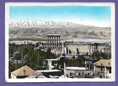 Postkarte Libanon Baalbek Ansicht gelaufen nach Schrozberg