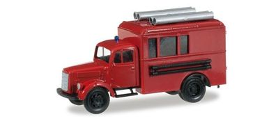 Herpa 745024 - Mercedes Benz Koffer-LKW mit Dachbeladung - Feuerwehr. 1:87