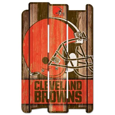 NFL Cleveland Browns Plank Fence Wood Sign Holzschild Holz Deko Zaun 43x28cm