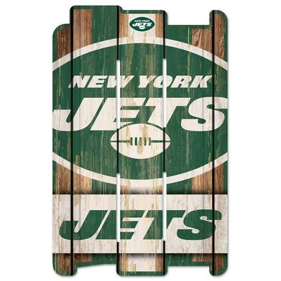 NFL New York Jets Plank Fence Wood Sign Holzschild Holz Deko Zaun 43x28cm