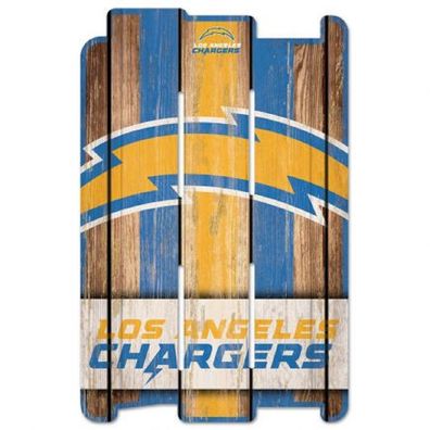 NFL Los Angeles Chargers Plank Fence Wood Sign Holzschild Holz Deko Zaun 43x28cm