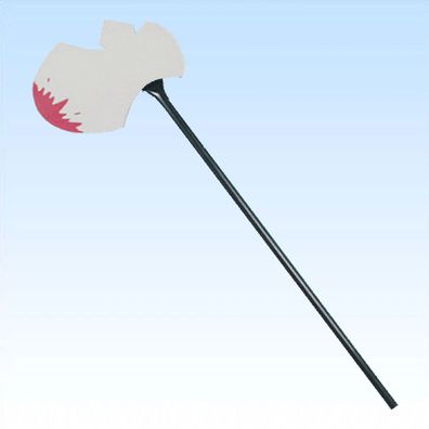 Blutige Horror Waffen für Halloween + Fasching Hellebarde Waffe Wikinger