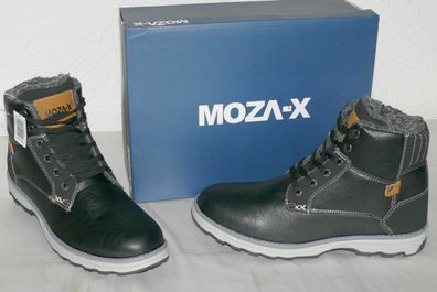 MOZA-X B248050 Warme Herbst Winter Schuhe Boots Stiefel Warm Futter ZIP 40 46 BL