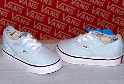 Vans Authentic Elastik LACE SLIP-ON T'S Canvas Kinder Schuhe Sneaker EU 21 Blue