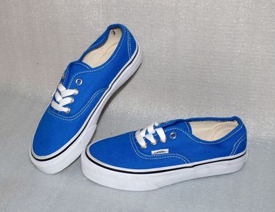 Vans Authentic SKY Diver K'S Canvas Kinder Schuhe Sneaker 31 UK13 Blau True Weiß