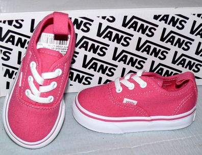 Vans Authentic Elastic LACE SLIP-ON Canvas Kinder Schuhe Sneaker EU 21 Hot Pink