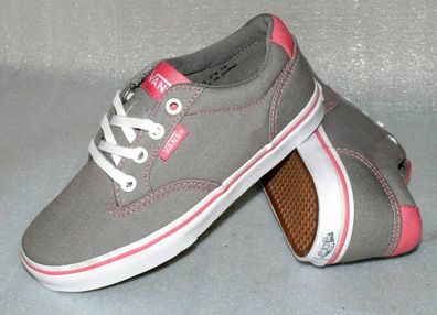Vans Winston Z'S Canvas Textil Schuhe Boots Sneaker Gr. 31 Grau Pink Weiß LC445