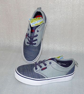 Vans Atwood Y'S Canvas Kinder Schuhe Freizeit Sneaker Gr 31 UK13 Chambray Blau W