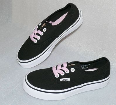Vans Authentic K'S Canvas Kinder Schuhe Sneaker 31 UK13 Hidden Kittens Black Ros