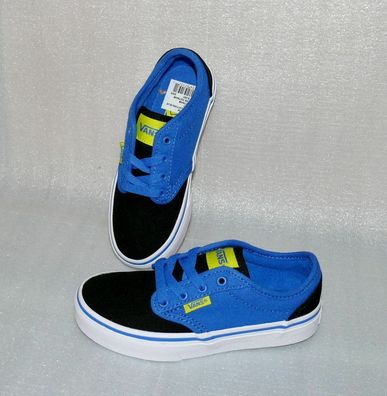 Vans Atwood Y'S Canvas Kinder Schuhe Freizeit Sneaker Gr 31 UK13 2Tone Schwarz B