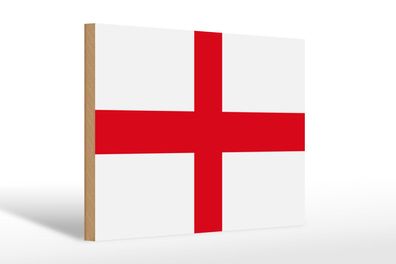 Holzschild Flagge Englands 30x20 cm Flag of England Deko Schild wooden sign