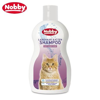 Nobby Langhaar-Katzenshampoo - 300 ml - Shampoo für Langhaarkatzen - mit Arganöl