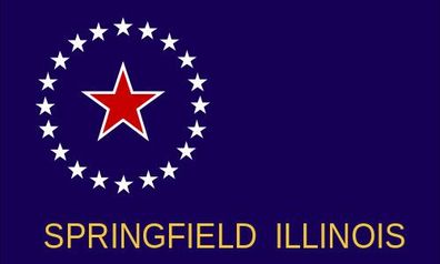 Aufkleber Fahne Flagge Springfield verschiedene Größen