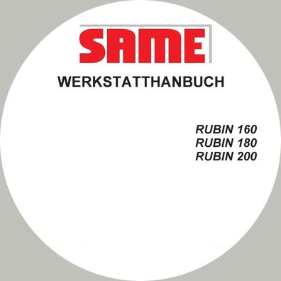 Same Rubin 160 180 200 Werkstatthandbuch Reparaturanleitung