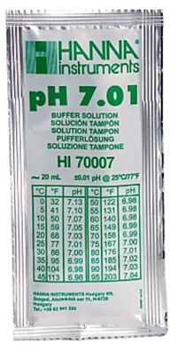 HI70007P Kalibrierlösung pH 7,01; 25 x 20mL-Beutel