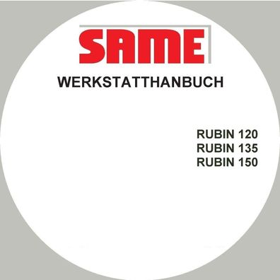 Same Rubin 120 135 150 Werkstatthandbuch Reparaturanleitung