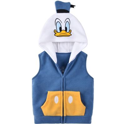Kinder Disney Dolnad Duck Daisy Hoody Weste Plus Velvet Zipper Pullover Mantel