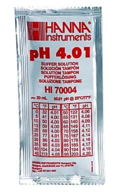 HI70004P Kalibrierlösung pH 4,01; 25 x 20mL-Beutel