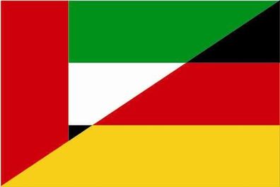 Aufkleber Fahne Flagge VAE-Deutschland verschiedene Größen