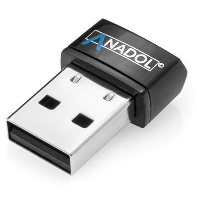 Anadol 150Mbit/ s AWL150 Micro USB Wlan Stick Schwarz Bulk