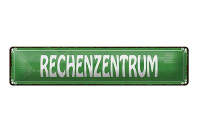 Blechschild Spruch 46x10 cm Rechenzentrum Gärtner Garten Deko Schild tin sign