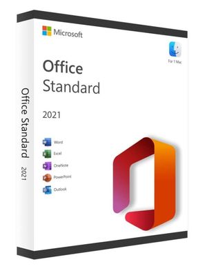 Microsoft Office 2021 Standard MAC (1 Mac) unbegrenzte Laufzeit - Kein Abo